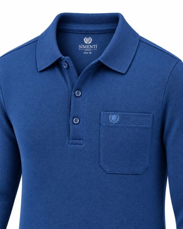 Simenti Regular Fit Polo Yaka Uzun Kol Sweatshirt - 7798