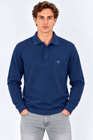 Simenti Regular Fit Polo Yaka Uzun Kol Sweatshirt - 7798