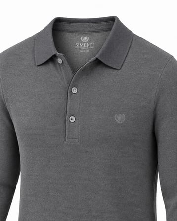 Simenti Regular Fit Polo Yaka Selanik Sweatshirt - 7804