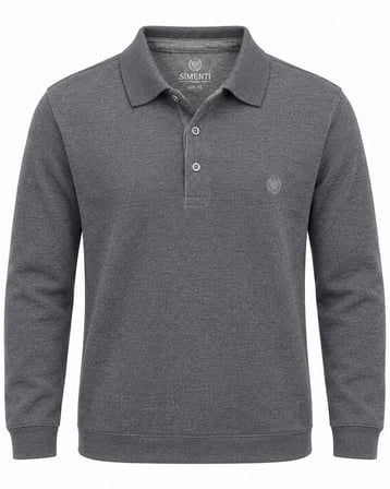 Simenti Regular Fit Polo Yaka Selanik Sweatshirt - 7804