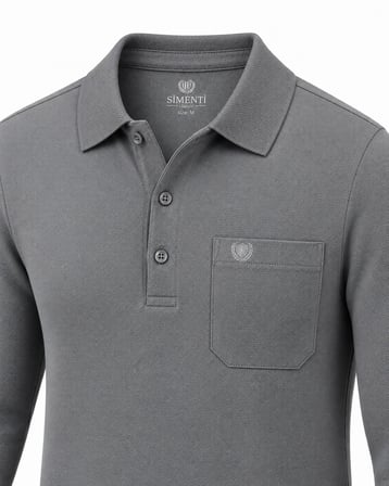 Simenti Regular Fit Polo Yaka Selanik Sweatshirt - 7804