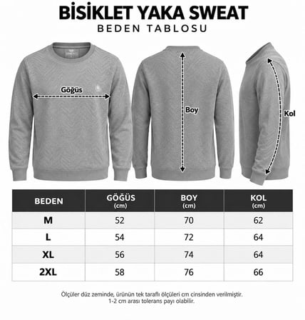 Simenti Regular Fit Bisiklet Yaka Sweatshirt - 7805