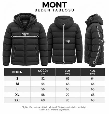 Fiyesmen Slim Fit Erkek Kapşonlu Mont 7817
