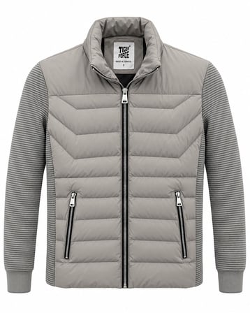 Tiger Force Slim Fit Erkek Kolu Triko Mont 7818