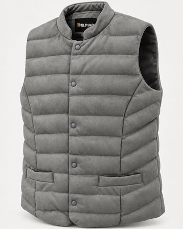 Delpino Çıtçıtlı Erkek Slim Fit Süet Yelek 7831