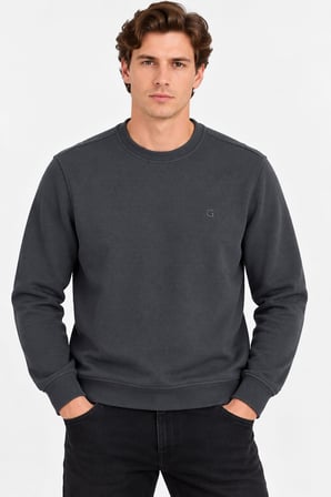 Guesto Bisiklet Yaka Slim Fit Erkek Sweatshirt - 7840