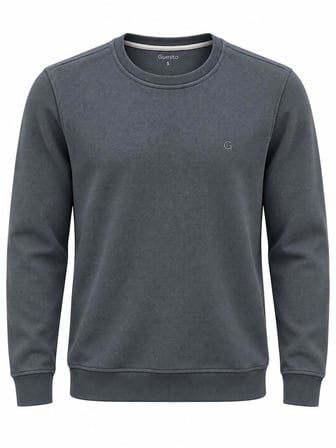 Guesto Bisiklet Yaka Slim Fit Erkek Sweatshirt - 7840