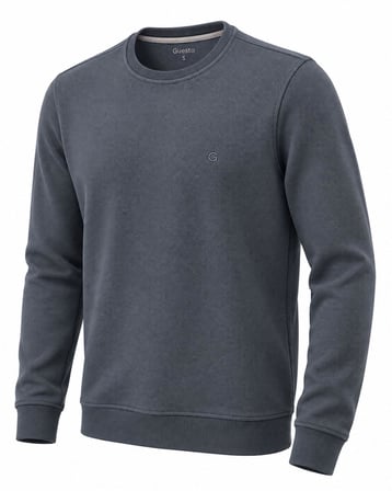 Guesto Bisiklet Yaka Slim Fit Erkek Sweatshirt - 7840