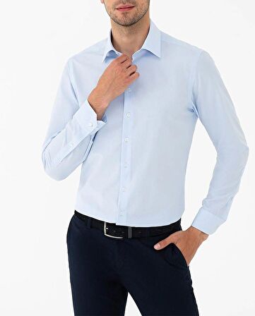 Advante Slim Fit Pamuk Saten Erkek Gömlek 