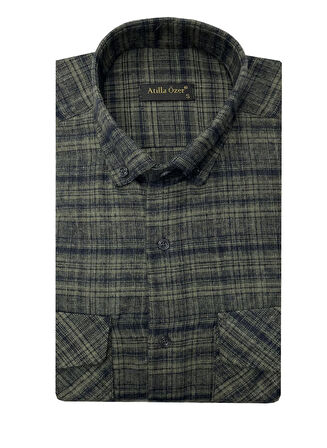 Atilla Özer Kışlık Kaşmir Erkek Gömlek - 7463