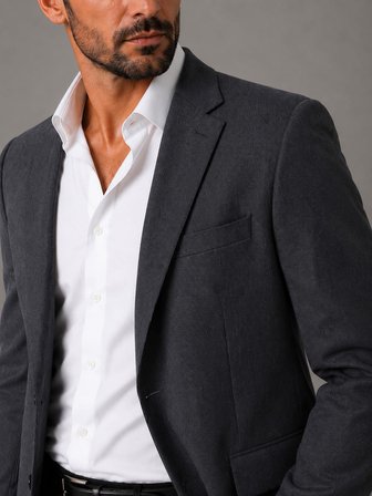 Erkek İtalyan Kesim Lacivert Çizgili Blazer Ceket Klasik ve Modern Şıklık - 7715