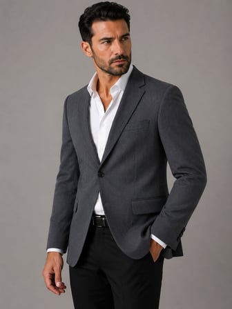 Erkek İtalyan Kesim Lacivert Çizgili Blazer Ceket Klasik ve Modern Şıklık - 7715