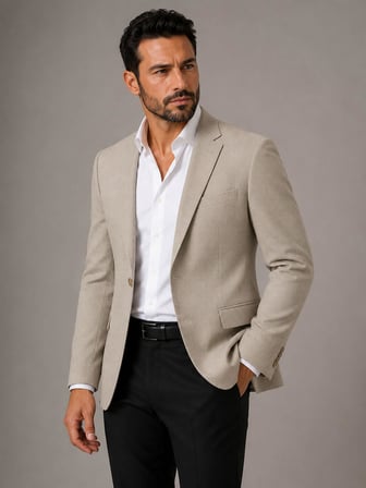 Erkek İtalyan Kesim Yarım Astar Blazer Ceket Klasik ve Modern Şıklık - 7732