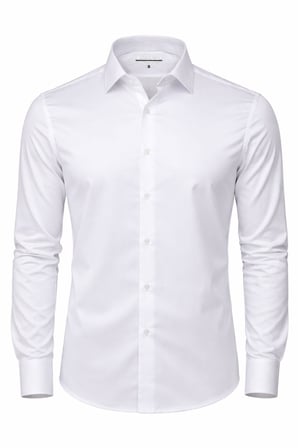 Slim Fit Uzun Kollu Kolay Ütü Pamuk Saten Erkek Gömlek