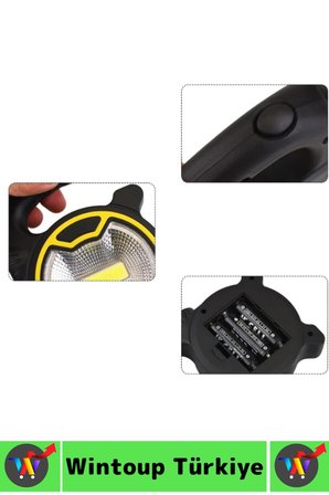 #Kamp Premium Piknik Outdoor Dağcılık Elektrik Kesintisi Acil Durum Yüksek Parlaklıklı COB LED Panel Taşıma Kulplu Denge Ayaklı Taşınabilir Pilli Mini Kamp El Feneri Işıldak