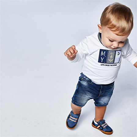 Mayoral erkek bebek denim şort 1246