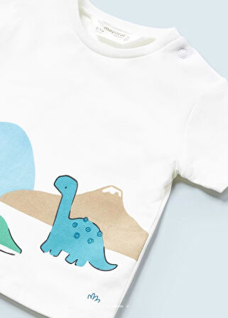 Mayoral erkek bebek tişört denim  şort 2 li set 1268