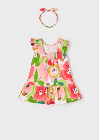 Mayoral kız bebek yazlık  elbise bandana set 1936