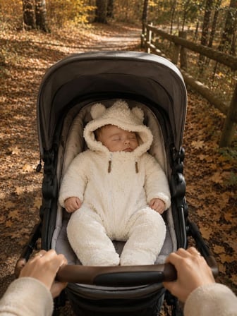 Welsoft Peluş Bebek Tulumu – Kapüşonlu Kulak Detaylı Kışlık Bebek Tulumu
