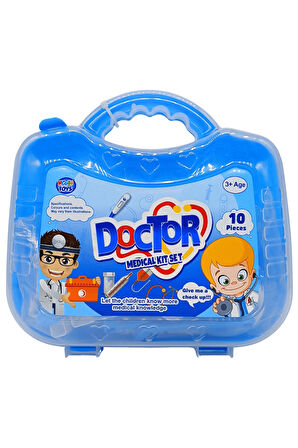 Hobi Toys  Çantalı Erkek Doktor Seti | Tıbbi Oyun Seti | 3+ Yaş Rol Yapma Oyuncak HB-15923
