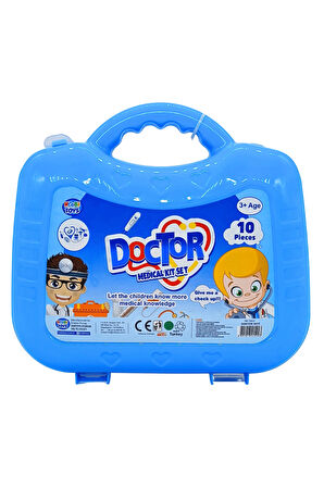 Hobi Toys  Çantalı Erkek Doktor Seti | Tıbbi Oyun Seti | 3+ Yaş Rol Yapma Oyuncak HB-15923