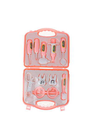 Hobi Toys Diş Seti Çantalı 11 Parça Vakumlu Kız HB-16074 6074