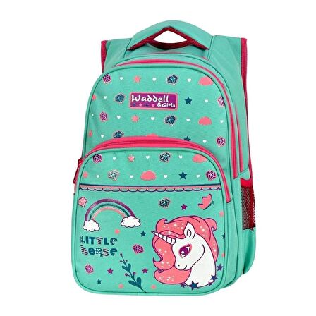 Waddell Little Horse Desenli İlkokul Çantası ve Beslenme Çantası 3003