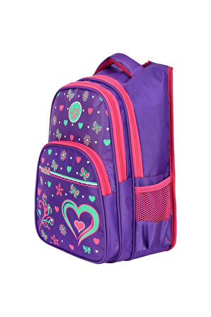 Mor Kalp Desenli İlkokul Sırt ve Beslenme Çantası 3025