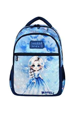 Buz Kız Desenli İlköğretim Okul Sırt Çantası Ve Beslenme Çantası,Kız Okul Sırt Çantası