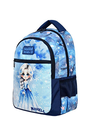 Buz Kız Desenli İlköğretim Okul Sırt Çantası Ve Beslenme Çantası,Kız Okul Sırt Çantası