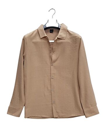 Beleshing Erkek Pamuklu Yazlık Uzun Kollu Gömlek-6641