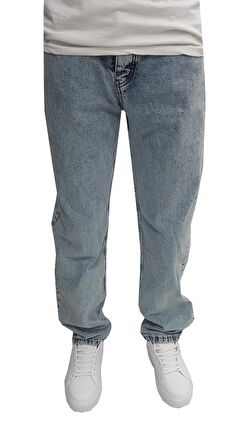 Enerjin Denim Buz Mavi Baggy Jean Pantolon-6682