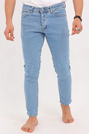 Enerjin Denim Slim Fit Buz Mavi Jean Pantolon-6693