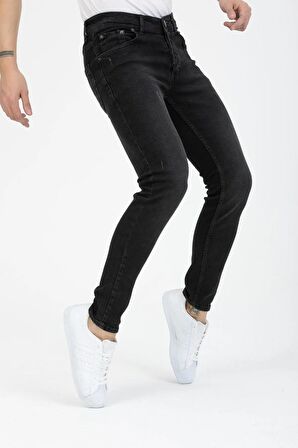 Enerjin Denim Slim Fit Siyah Jean Pantolon-6694