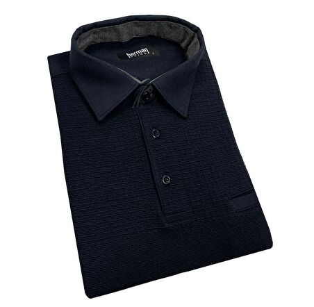 Regular Fit Erkek Gömlek Yaka Selanik Kazak-7131