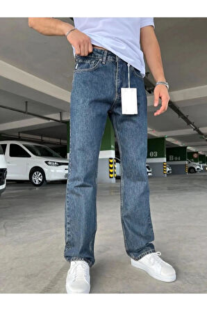 Pause Denim Mavi Baggy Jean Pantolon-7179