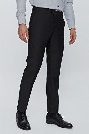 Avasar Erkek Siyah Regular Fit Kumaş Pantolon-7219