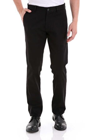 Avasar Erkek Siyah Regular Fit Keten Pantolon-7229