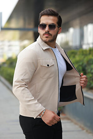 Classics Men Slim Fit Erkek Fermuarlı Mevsimlik Ceket - 7423