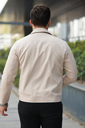 Classics Men Slim Fit Erkek Fermuarlı Mevsimlik Ceket - 7423