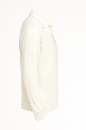 Gewer Erkek Slim Fit Uzun Kol Polo Yaka Sweatshırt-7428