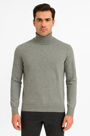 Huffa Erkek Slim Fit Boğazlı Erkek Triko-7430