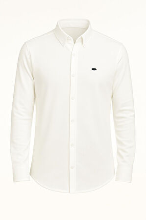 Cafes Uzun Kol Slim Fit Erkek Gömlek - 7433