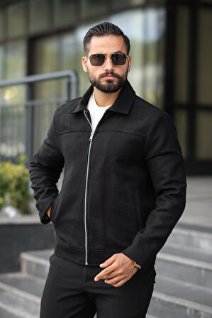 Claassics Men Erkek Oversize Kısa Kaşe Kaban Ceket - 7435