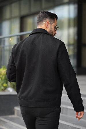 Claassics Men Erkek Oversize Kısa Kaşe Kaban Ceket - 7435