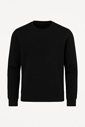 Troy Erkek Slim Fit Uzun Kol Sıfır Yaka Sweatshırt-7442