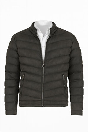 Rc Moon Slim Fit Erkek Süet Şişme Mont - 7446