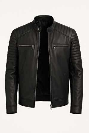 Delpino Slim Fit Erkek Suni Deri Ceket - 7452