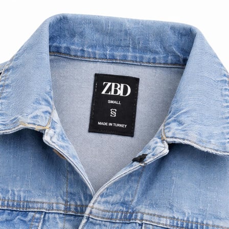 Zbd Erkek Jean Denim Standart Kalıp Cepli Düğmeli Kot Ceket 7590