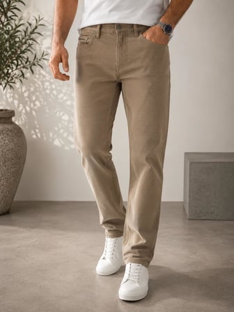 Captiva Regular Fit Likralı Erkek Desen Jean Pantolon 7733